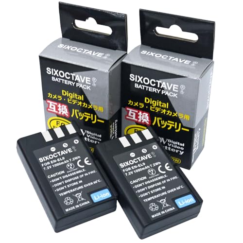 Amazon | SIXOCTAVE 2個セット EN-EL5 EN-EL9 ニコン 互換バッテリー